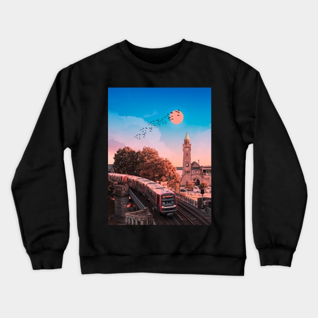 Landscape Aesthetic Crewneck Sweatshirt by funglazie